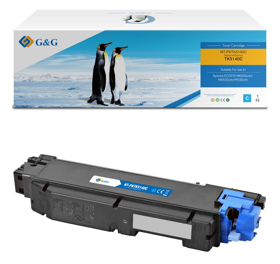 G&G Toner kompatibel mit Kyocera TK-5140C/­ 1T02NRCNL0 G&G Toner kompatibel mit Kyocera TK-5140C/­ 1T02NRCNL0