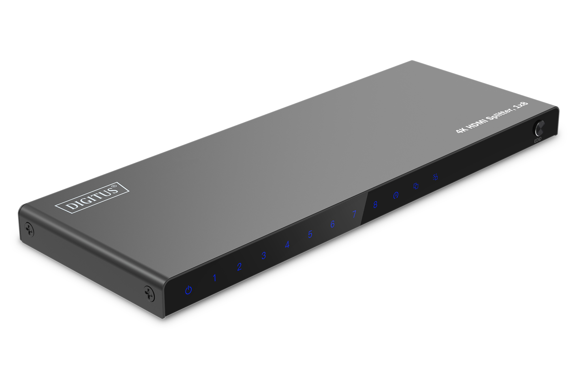 DIGITUS HDMI Splitter 1x8 4K/&shy;60Hz HDCP 2.3 EDID Control