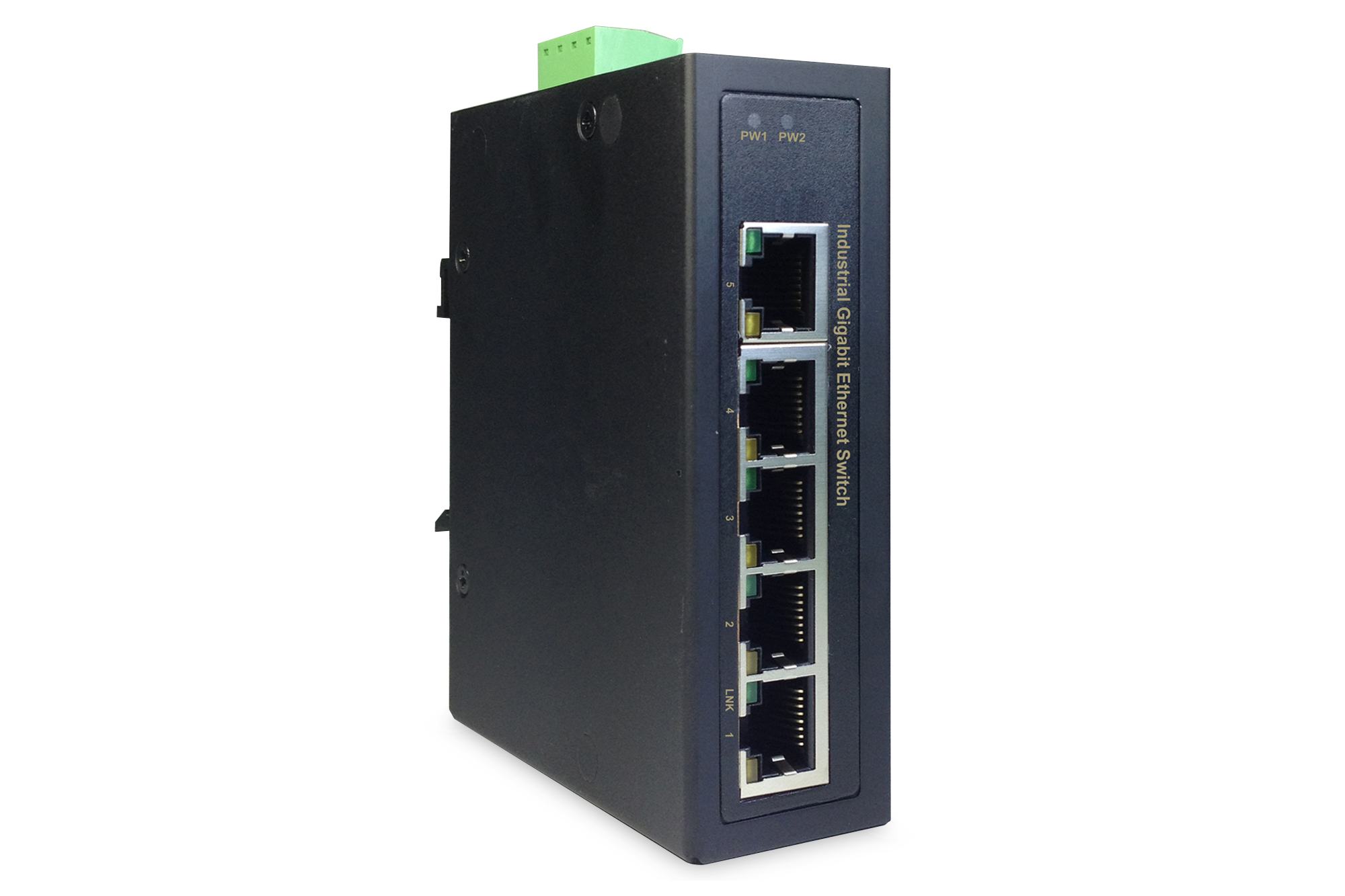 DIGITUS Switch Ind. 5-Port  Gigabit         Unmanaged schwar