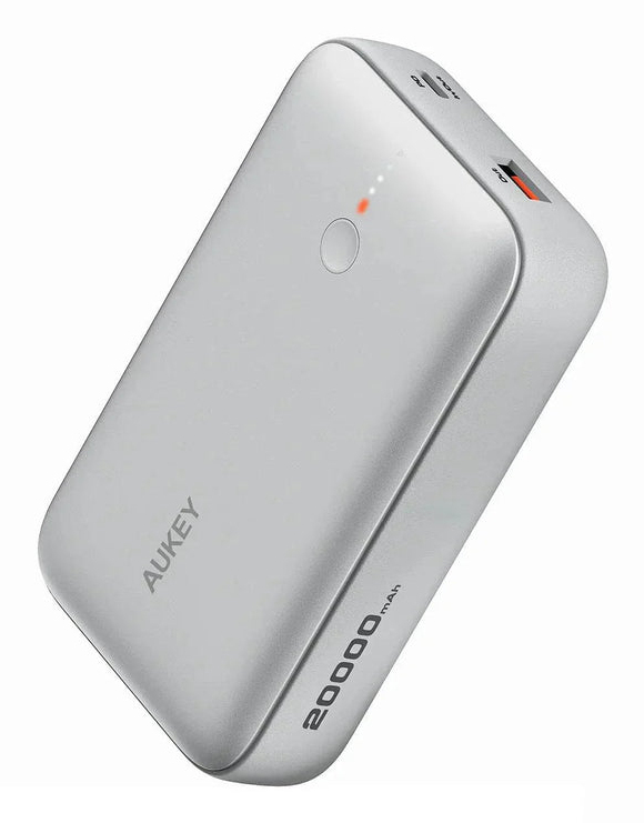 Aukey Powerbank Spark Mini 20000mAh 20W USB-C/­USB-A weiß Aukey Powerbank Spark Mini 20000mAh 20W USB-C/­USB-A weiß