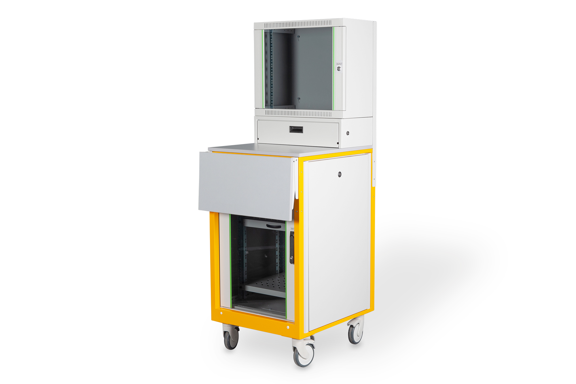 DIGITUS Mobile Arbeitsstation mit integriertem Netzwerkschra ext