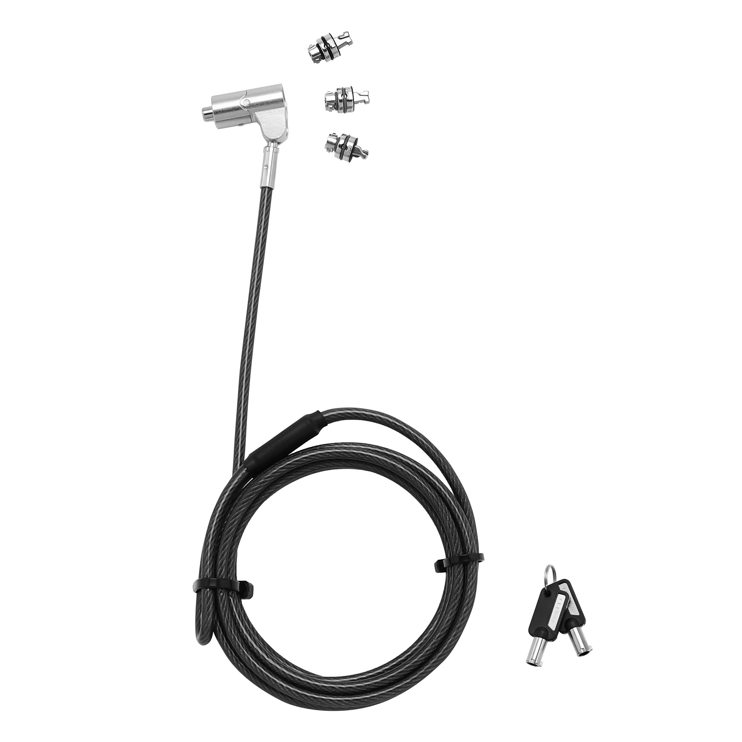 Dicota Universal Sec.Cable Lock,3Exchangeable, keyed