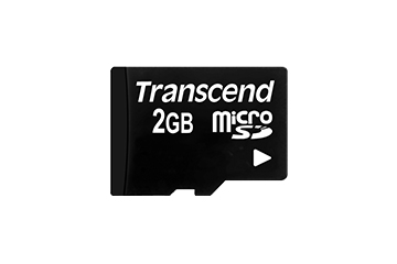 SD microSD Card 2GB Transcend w/­adapter retail SD microSD Card 2GB Transcend w/­adapter retail