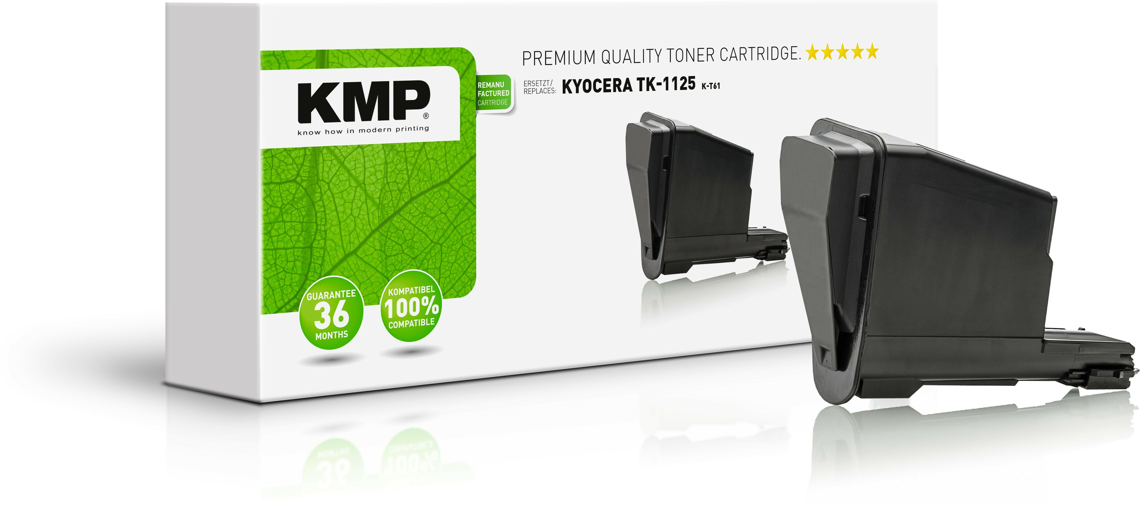 KMP Toner Kyocera TK-1125/&shy;TK1125 black 2500 S. K-T61 remanufactu