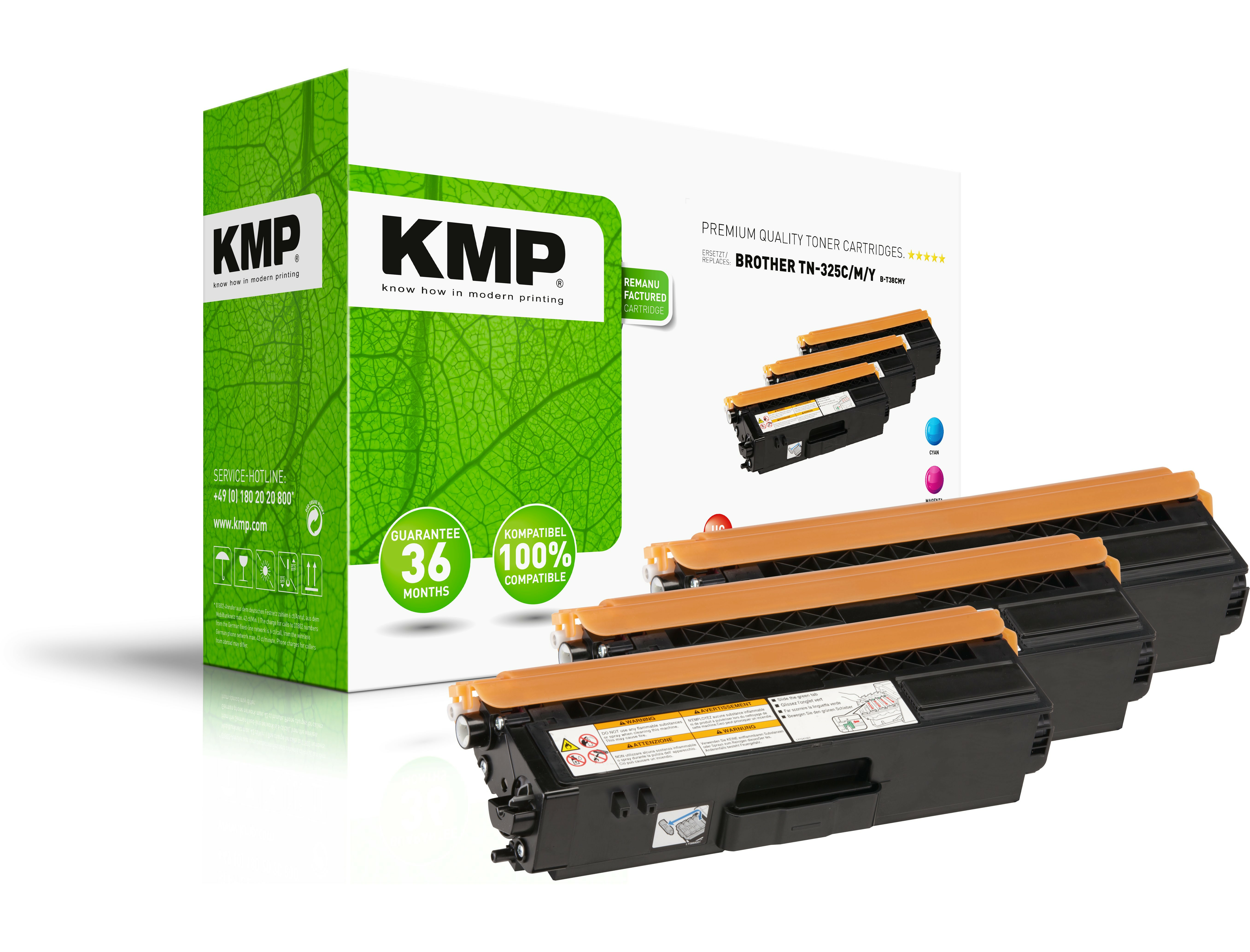 KMP Toner Brother TN-325/&shy;TN325 Multip. 3500 S. B-T38CM remanufac