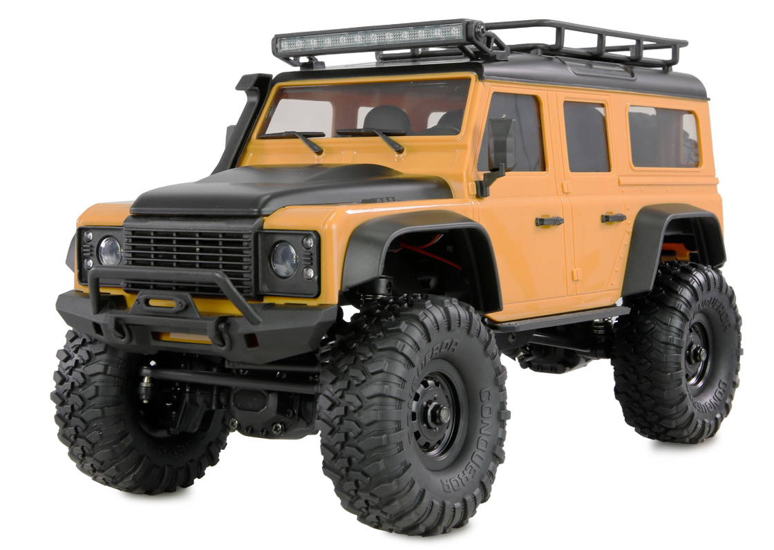 Amewi RC Crawler Mini-D90 AMXRock 4WD 1:16 RTR gelb