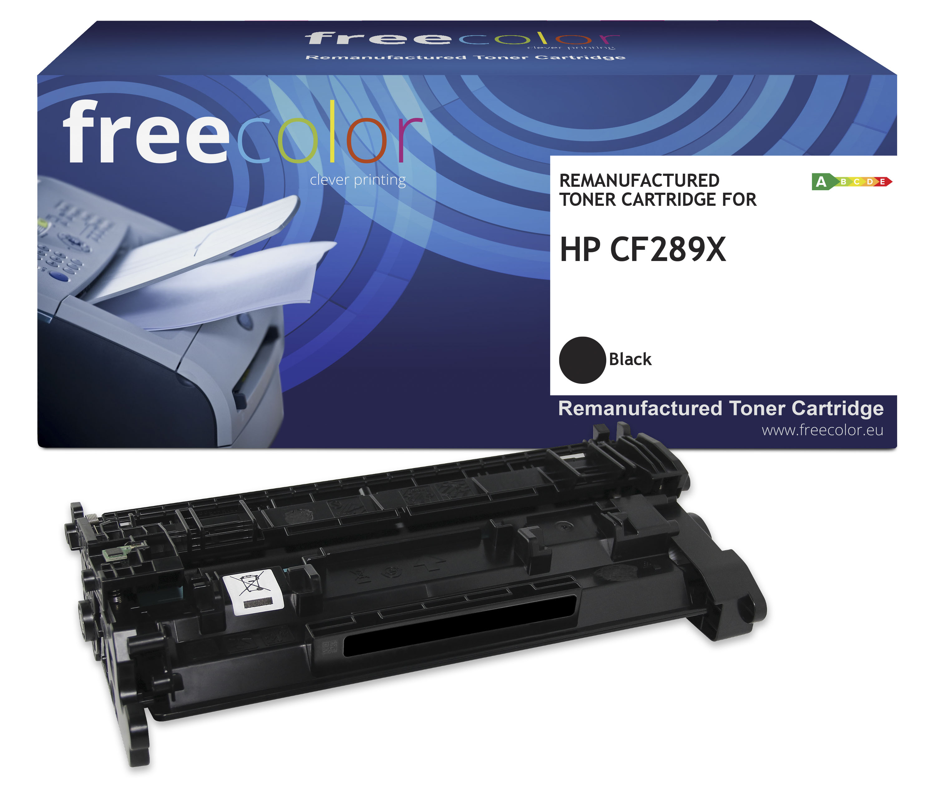Freecolor Toner HP 89X (CF289X) black 10000 Seiten remanufacture