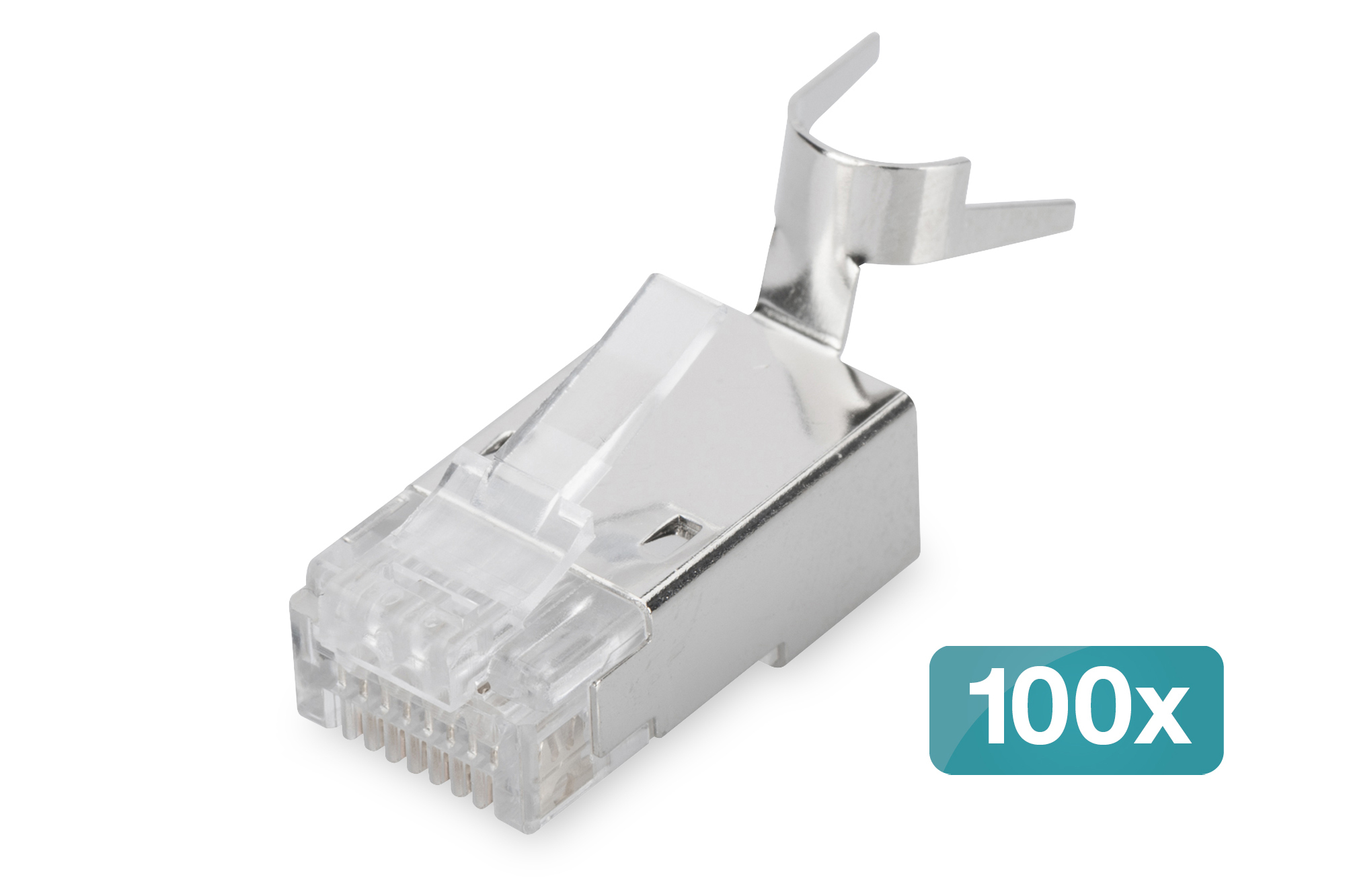 DIGITUS Modularstecker Cat6 für Rundkabel 100Stk