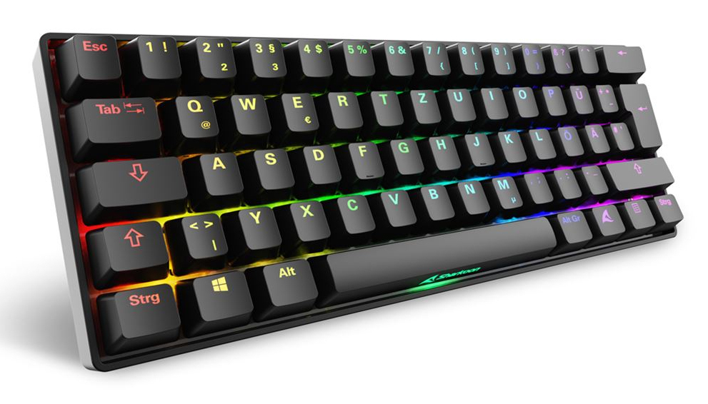 Sharkoon Gaming Tastatur Skiller SGK50S4 Gen2 schw.-gelb RGB Sharkoon Gaming Tastatur Skiller SGK50S4 Gen2 schw.-gelb RGB