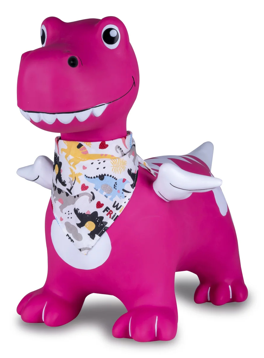Jamara Hüpftier Dino mit Flügel HoppyDoo mit Pumpe pink
