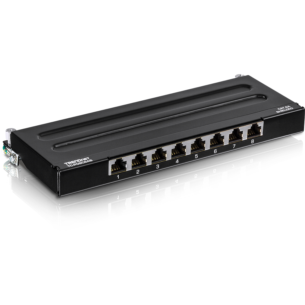 TRENDnet Patchpanel 8-Port Cat6A geschirmt Wall Mount