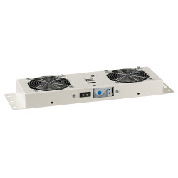 EFB Lüftereinheit m. Thermostat,IP55,2-fach f.19"Wandg.,weiß