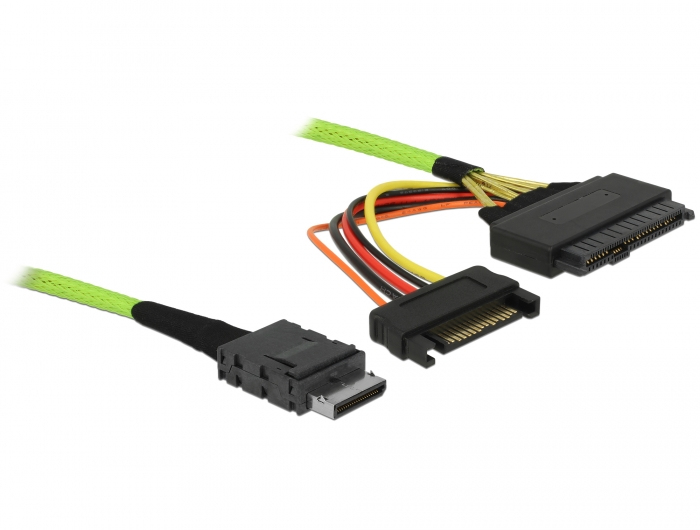 DELOCK Kabel OCuLink PCIe SFF-8611 zu U.2 SFF-8639 0,5 m