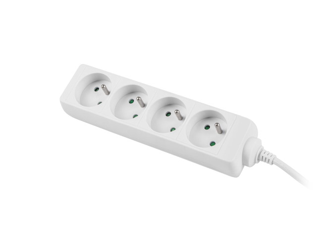 LANBERG Steckdosenleiste 1,5m 4x 230V, FRANZOES. ST. wei�
