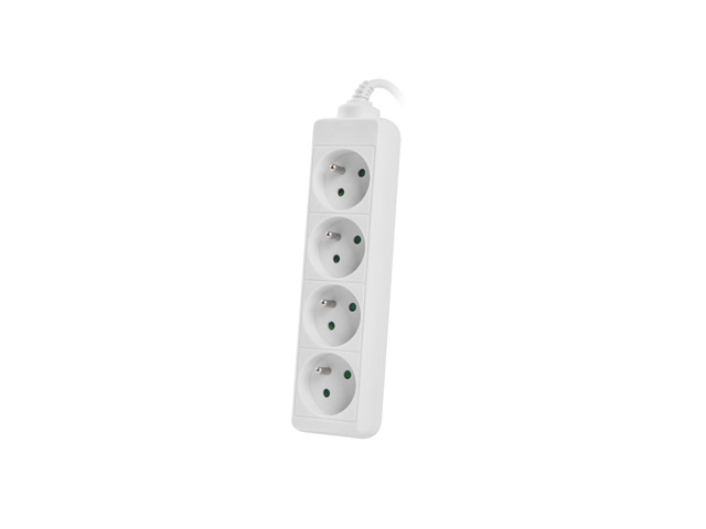 LANBERG Steckdosenleiste 1,5m 4x 230V, FRANZOES. ST. wei�