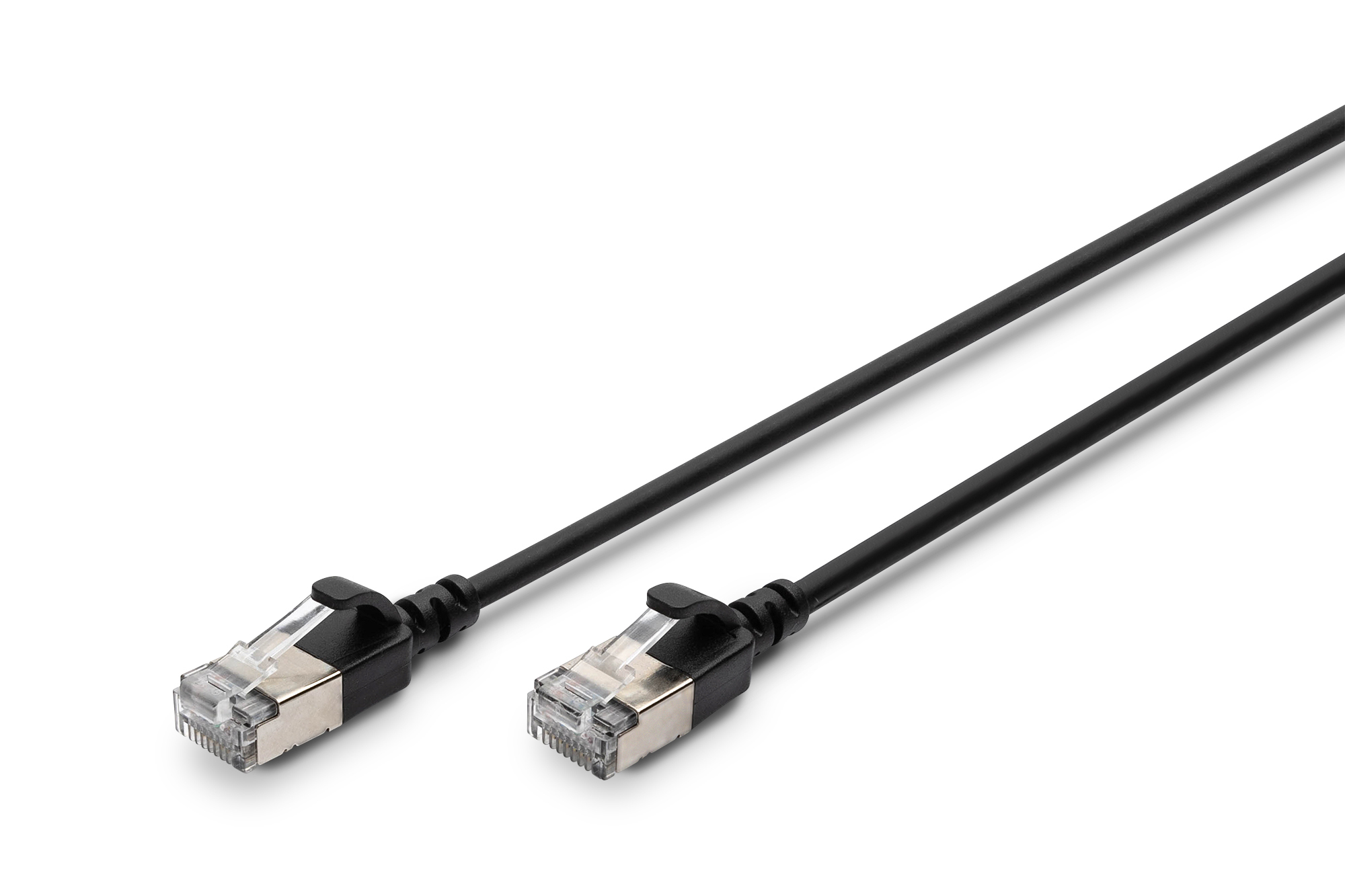 DIGITUS Patchkabel CAT 6A F/­FTP Slim 0,30m schwarz DIGITUS Patchkabel CAT 6A F/­FTP Slim 0,30m schwarz