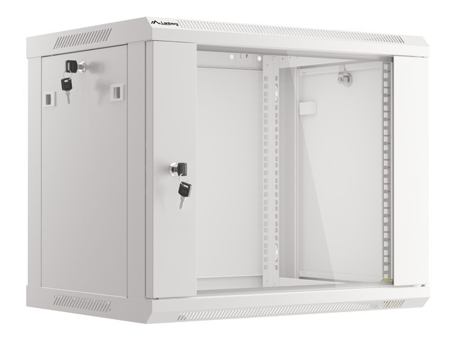 LANBERG 19" 9U 600x450 Wandgehäuse Glastür (FlatPack) grau LANBERG 19" 9U 600x450 Wandgehäuse Glastür (FlatPack) grau