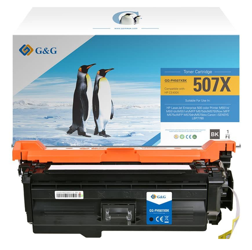 G&G XL-Toner kompatibel mit HP 507X/&shy; CE400X