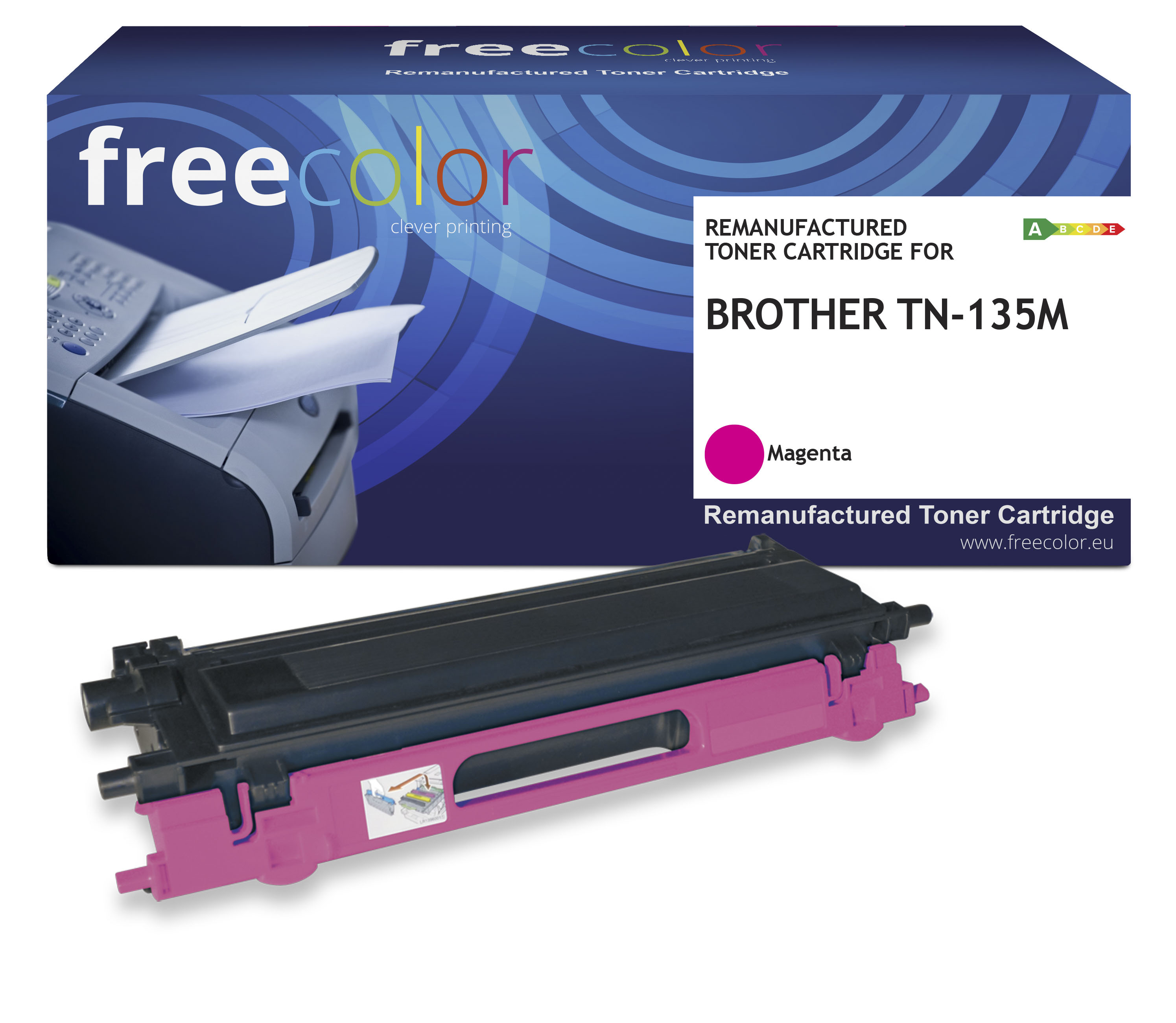 Freecolor Toner Brother TN-135 magenta kompatibel