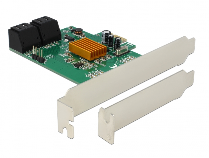 DELOCK 4 Port SATA PCI Express Karte