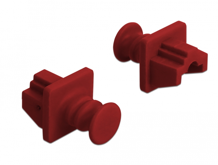 DELOCK RJ45 Staubschutz für Buchse 10 Stück rot DELOCK RJ45 Staubschutz für Buchse 10 Stück rot