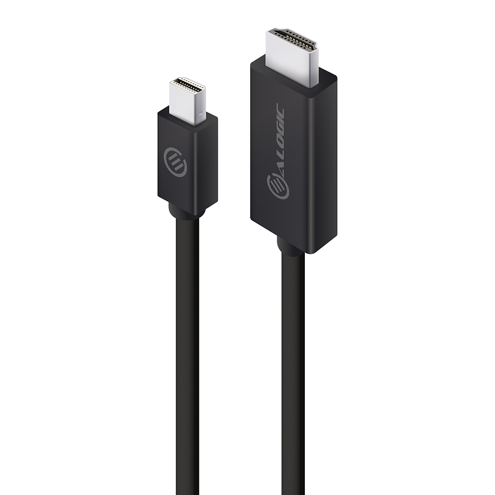 Alogic Elements Mini DisplayPort -> HDMI Kabel M/&shy;M 2m schwar
