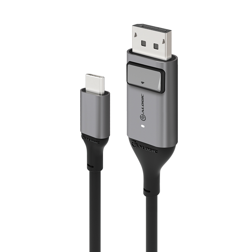 Alogic USB C Adapterkabel Typ C -DPort M/&shy;M 4k 60 Hz  2m,  gr
