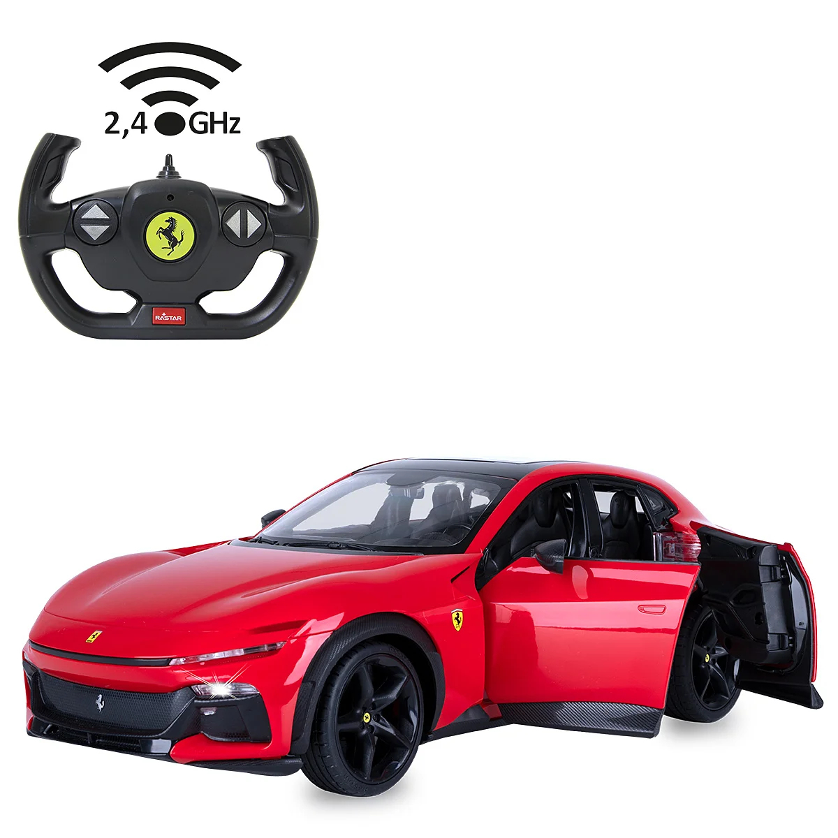 Jamara Ferrari Purosangue 1:14 rot 2,4GHz Tür manuell
