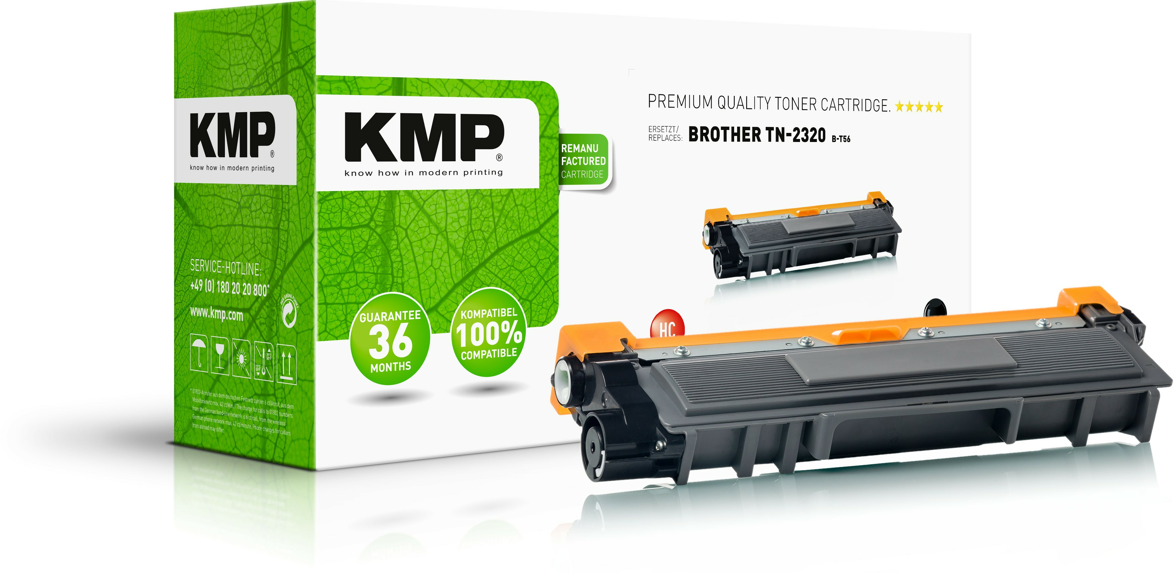 KMP Toner Brother TN-2320/­TN2320 black 2600 S. B-T56 remanufactu KMP Toner Brother TN-2320/­TN2320 black 2600 S. B-T56 remanufactu