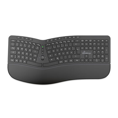 MediaRange ergonomische Multimedia Funk-Tastatur,QWERTZ, sw
