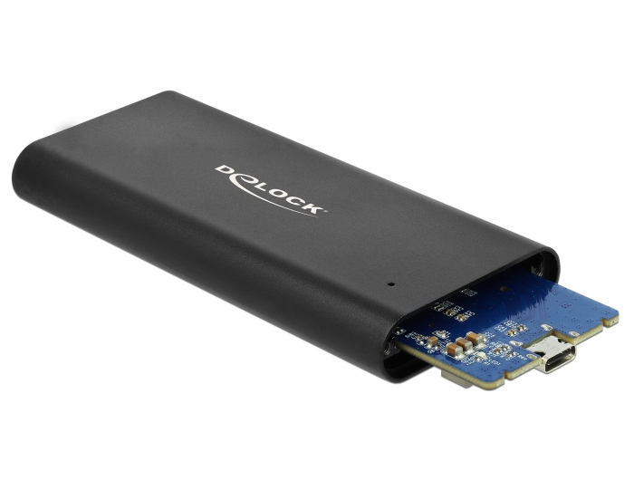 DELOCK Gehäuse für M.2 NVMe PCIe SSD SuperSpeed USB 10Gbps