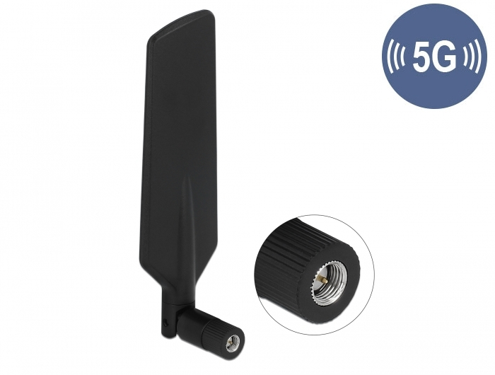 DELOCK  5G LTE Antenne SMA Stecker -1-3 dBi omnidirektion SW