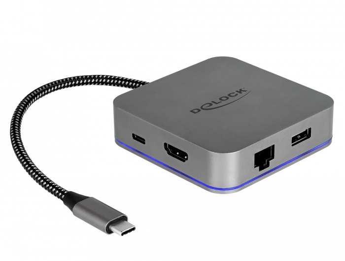 DELOCK Dockingstation USB Typ-C Mobilgeräte 4K HDMI/&shy;Hub/&shy;LAN/&shy;