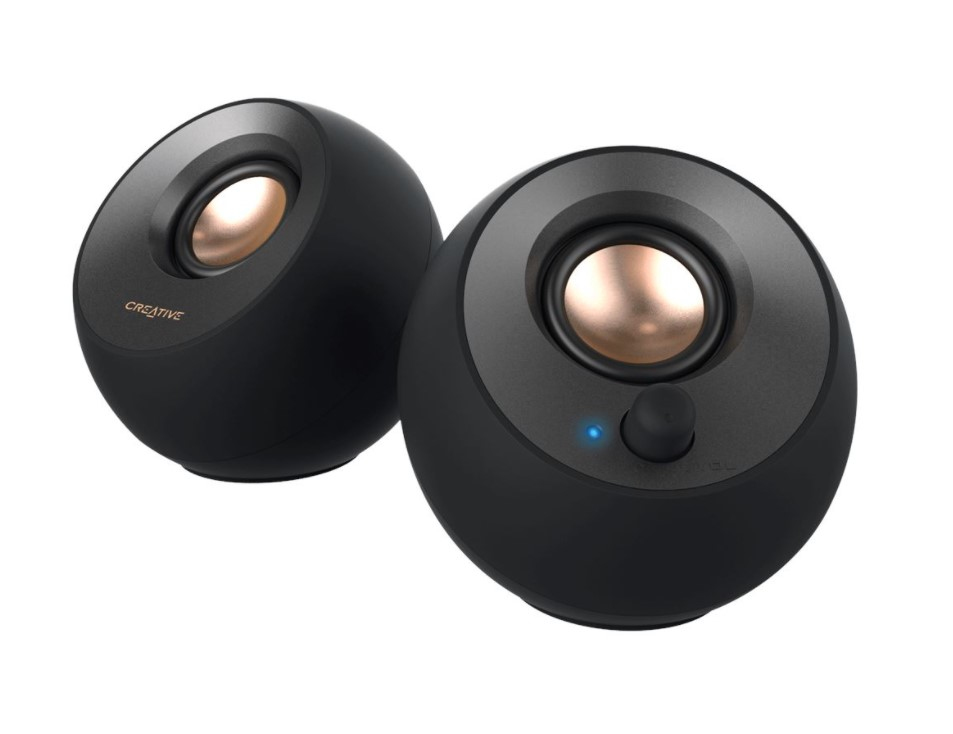 Creative Aktivbox Pebble V2   2.0 Schwarz