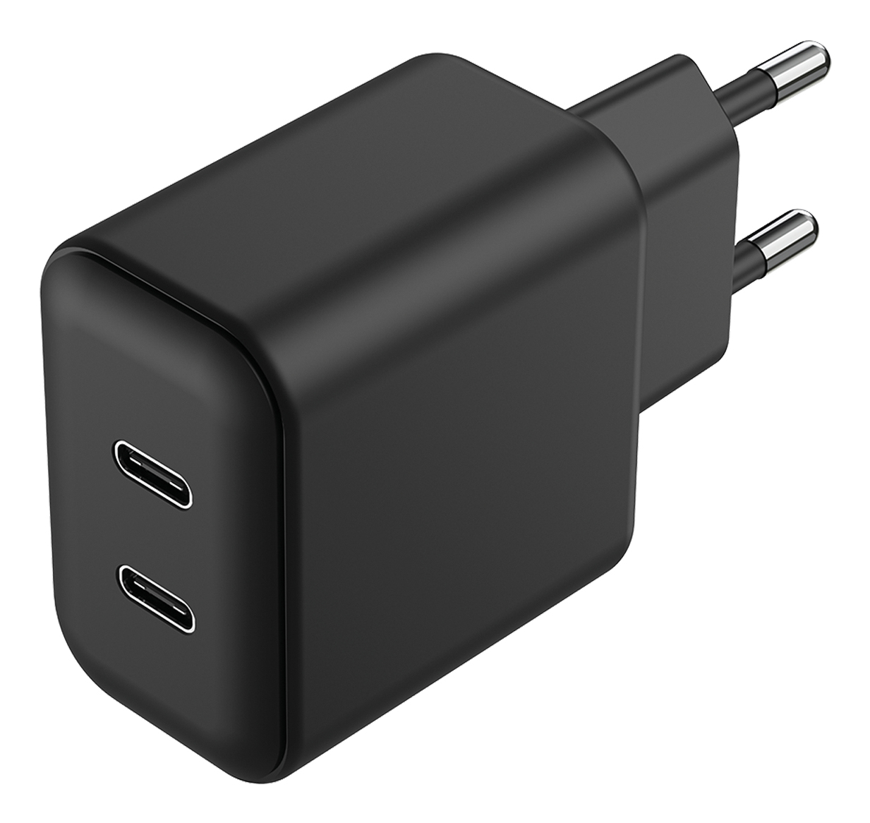 2GO Ladegerät 45W 2-Port 2x USB-C   schwarz
