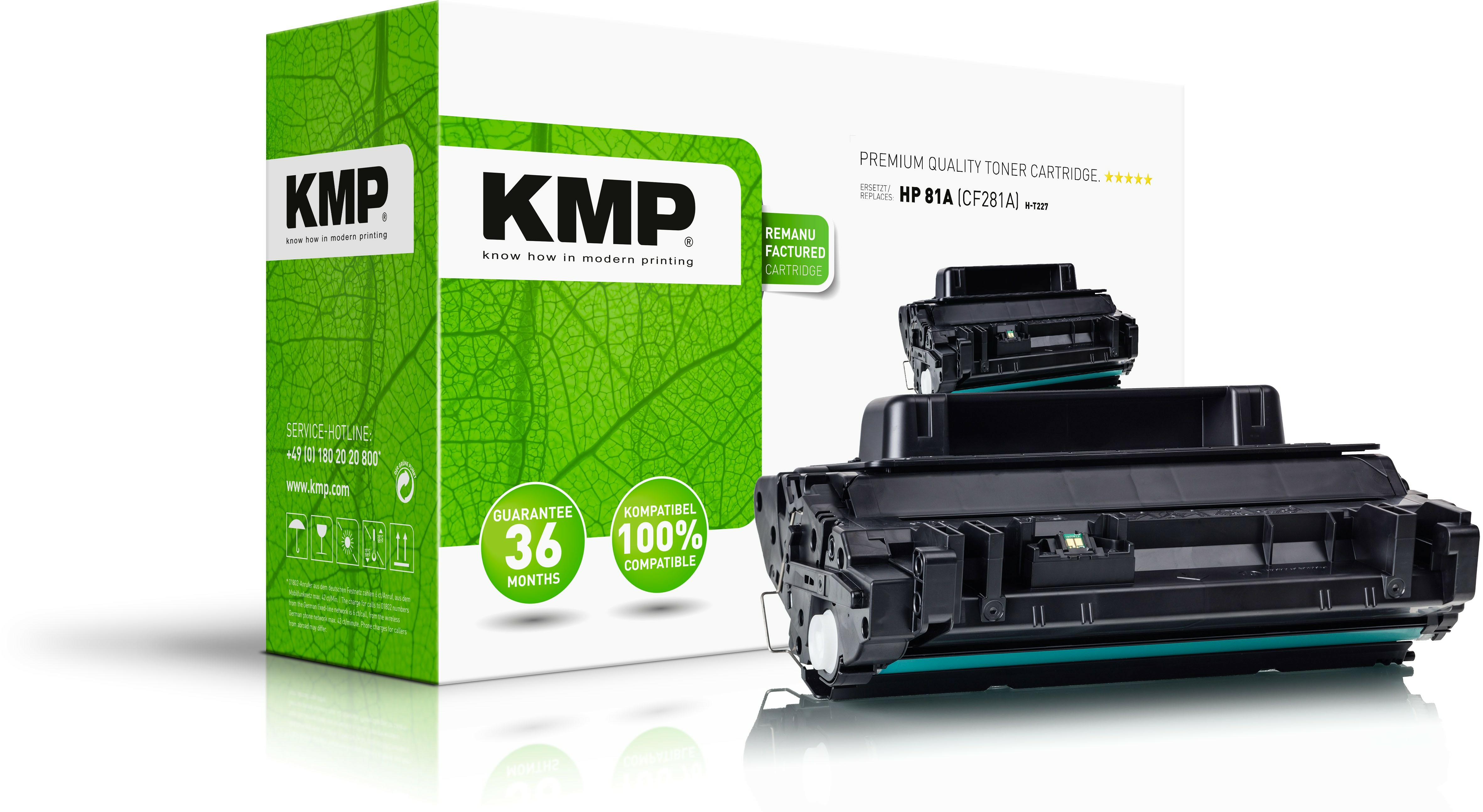 KMP Toner HP CF281A black 13500 S. H-T227 remanufactured KMP Toner HP CF281A black 13500 S. H-T227 remanufactured