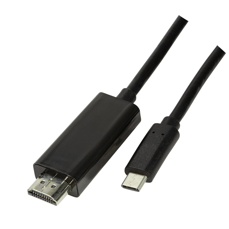 Logilink USB-C Kabel 3.2 Gen1 zu HDMI-A 4K/&shy;60 Hz, schw. 1,8m