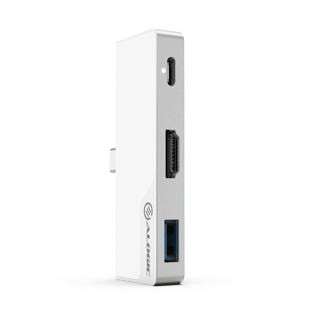 Alogic USB-C Dock Nano Mini mit 4k HDMI/&shy;USB-A     60W silber
