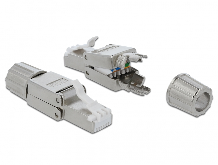 DELOCK RJ45 Stecker Cat.6A STP werkzeugfrei DELOCK RJ45 Stecker Cat.6A STP werkzeugfrei