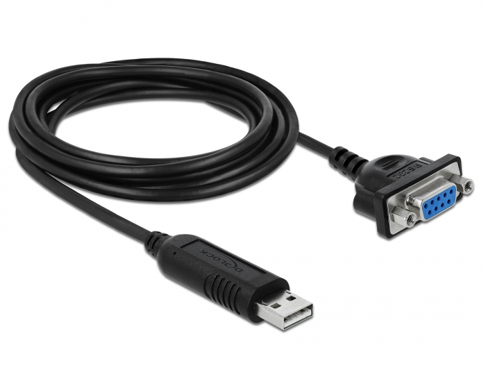 DELOCK USB 2.0 zu Seriell RS-232 Adapter mit Steckergehäuse