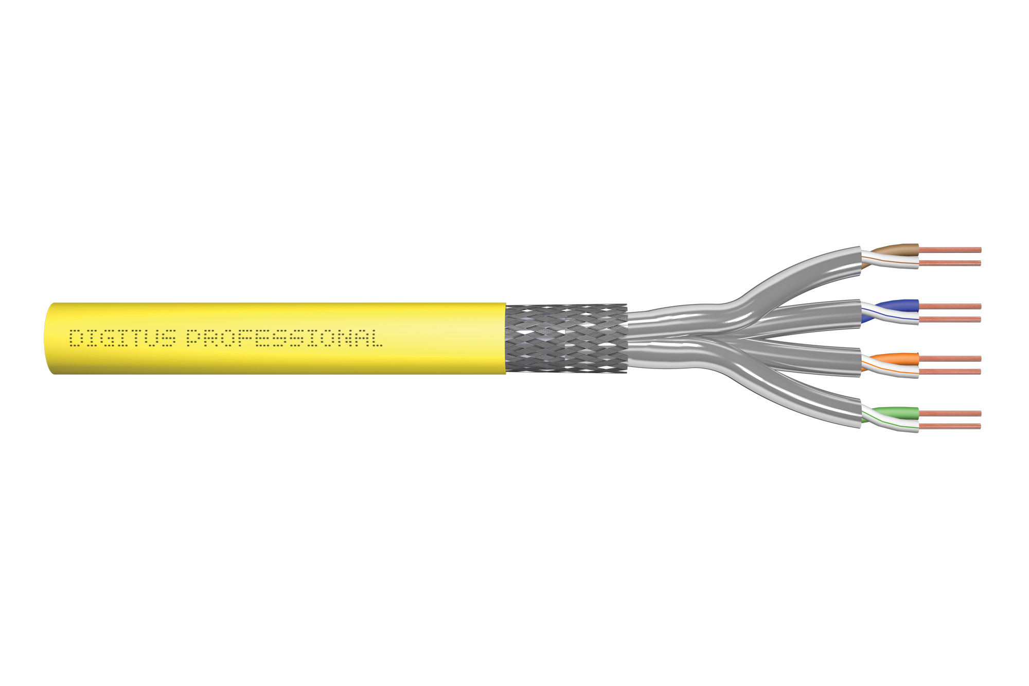 DIGITUS Cat.7A S/&shy;FTP Verlegekabel,500m,simplex,Dca-s1a d1 a1