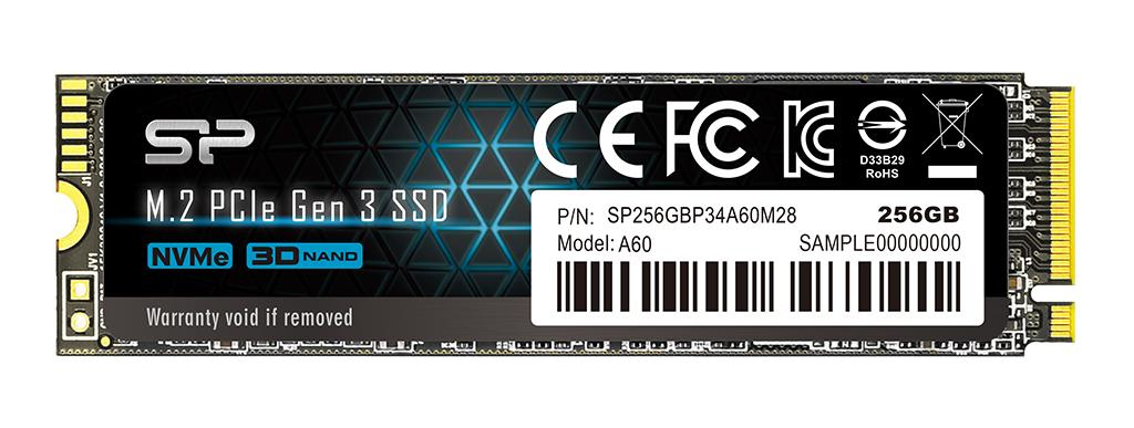 Silicon Power SSD 256GB M.2 PCIe Gen 3x4 NVMe Ace-A60