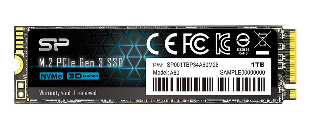Silicon Power SSD 1TB M.2 PCIe Gen 3x4 NVMe Ace-A60 Silicon Power SSD 1TB M.2 PCIe Gen 3x4 NVMe Ace-A60