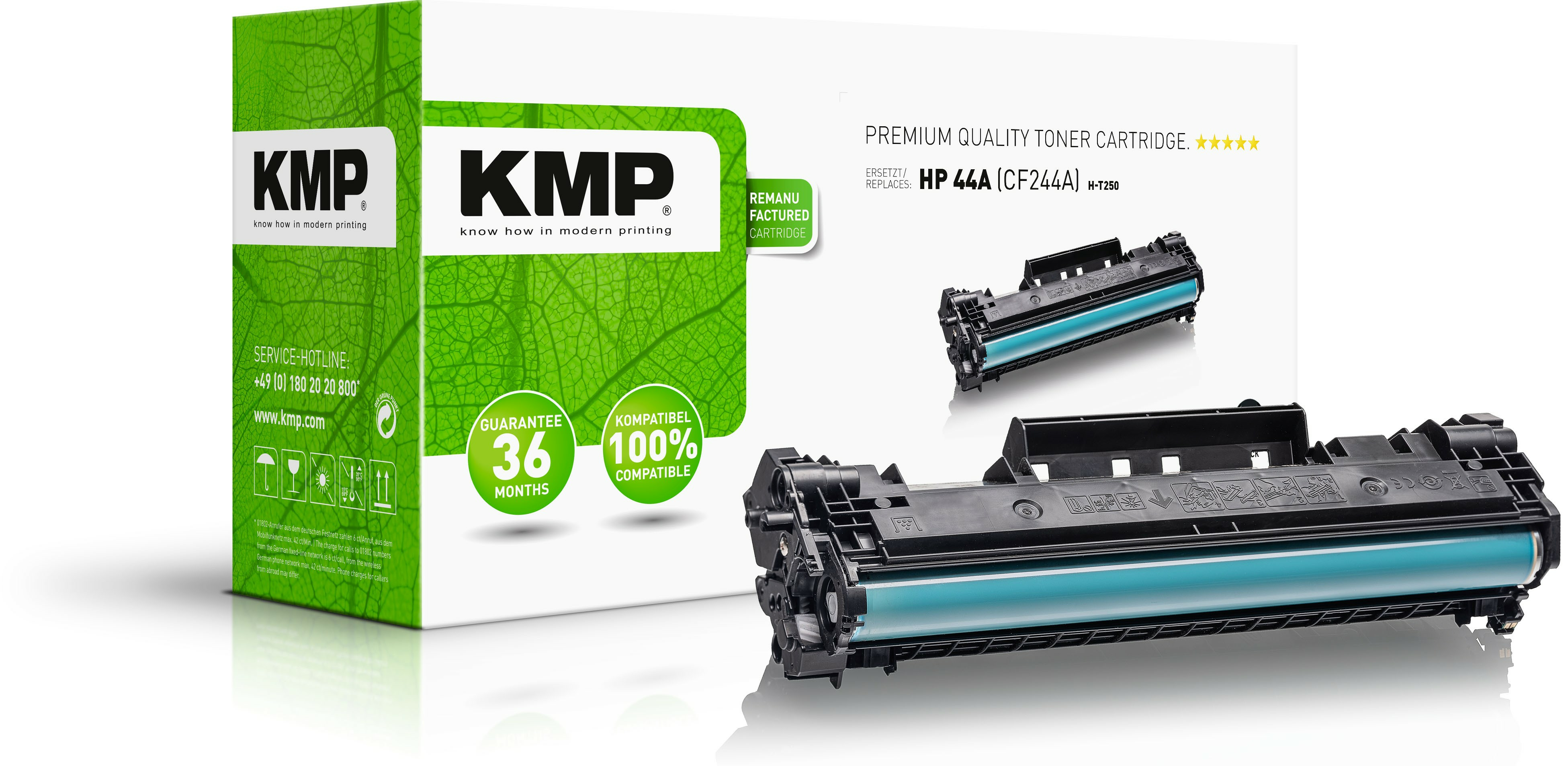 KMP Toner HP CF244A black 1000 S. H-T250 remanufactured KMP Toner HP CF244A black 1000 S. H-T250 remanufactured