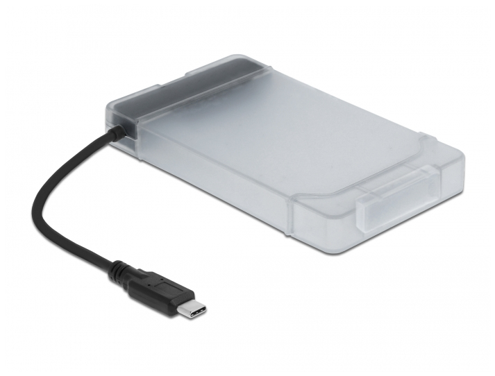 DELOCK USB Type-C zu SATA Konverter mit 2.5" Schutzhülle DELOCK USB Type-C zu SATA Konverter mit 2.5" Schutzhülle