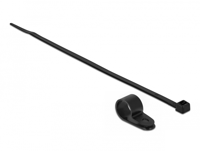 DELOCK Befestigungsschelle 15,8 mm mit KBI 350x4,8mm schwarz