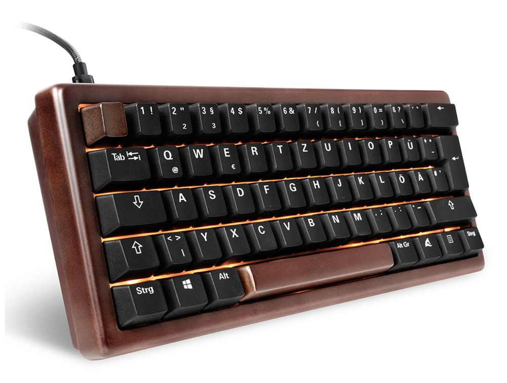 Sharkoon Gaming Tastatur Skiller SGK50S4 Gen2 Wood schwarz