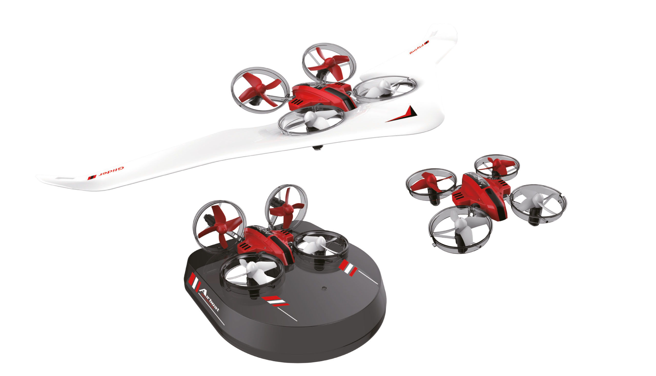 Amewi DRE Drohne Air Genius 3in1 rot /&shy;8+