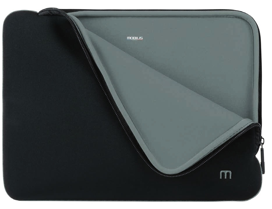 Mobilis Skin Sleeve 12.5-14" - Black and grey