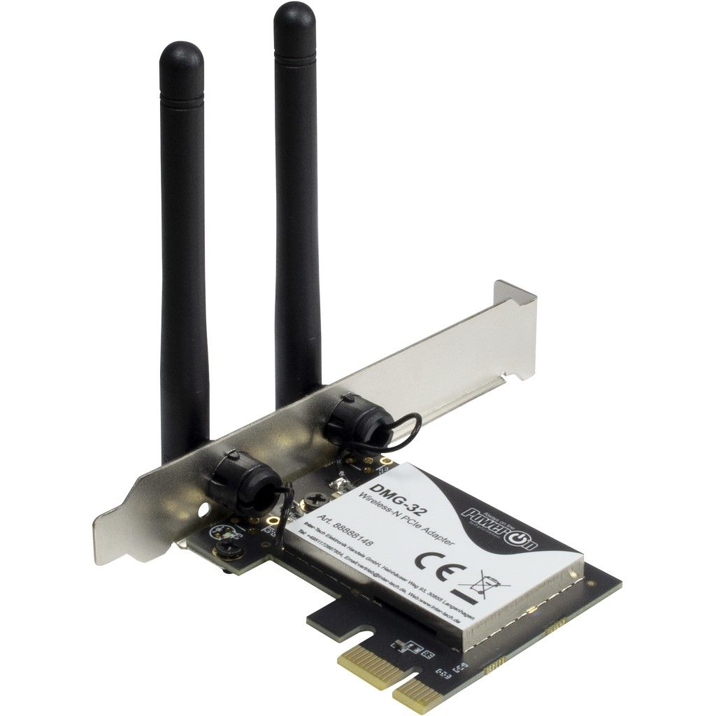 Inter-Tech Wi-Fi 5 PCIe Adapter DMG-32 2dBi Antenne  650Mbps ret